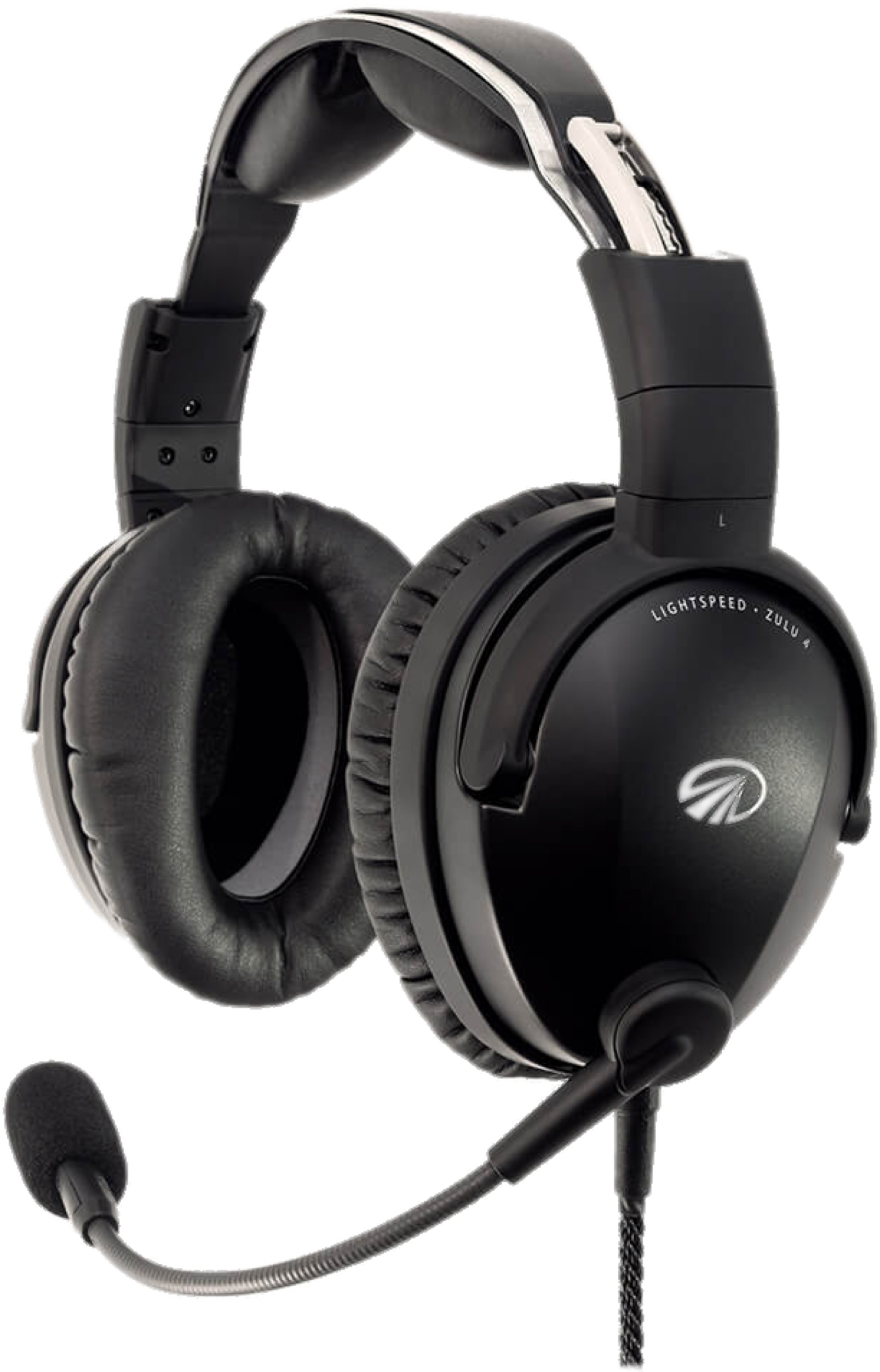 Vlieghelm met donker vizier en aangesloten zuurstofslang.