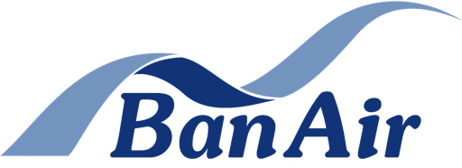 Logo van Banair op Groningen Airport Eelde